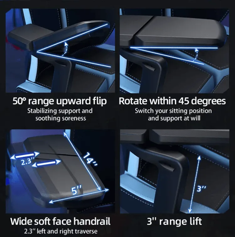 Ergonomic Gaming Chair - Adjustable 5D Pro-Gamer Seat