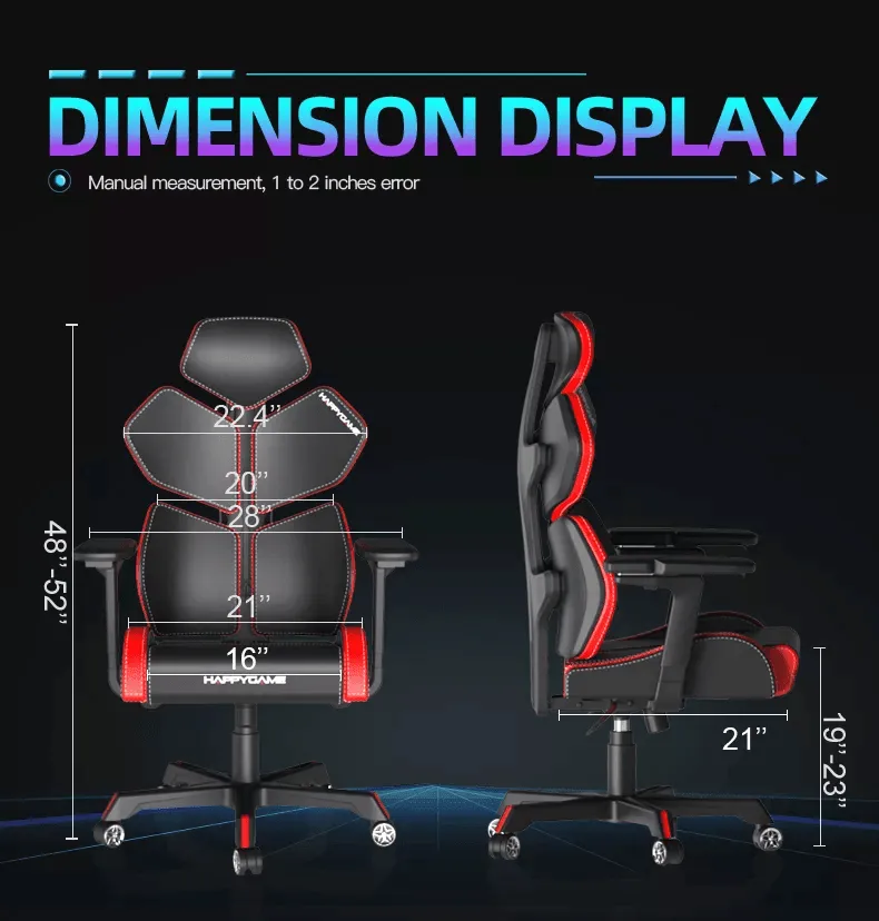 Ergonomic Gaming Chair - Adjustable 5D Pro-Gamer Seat