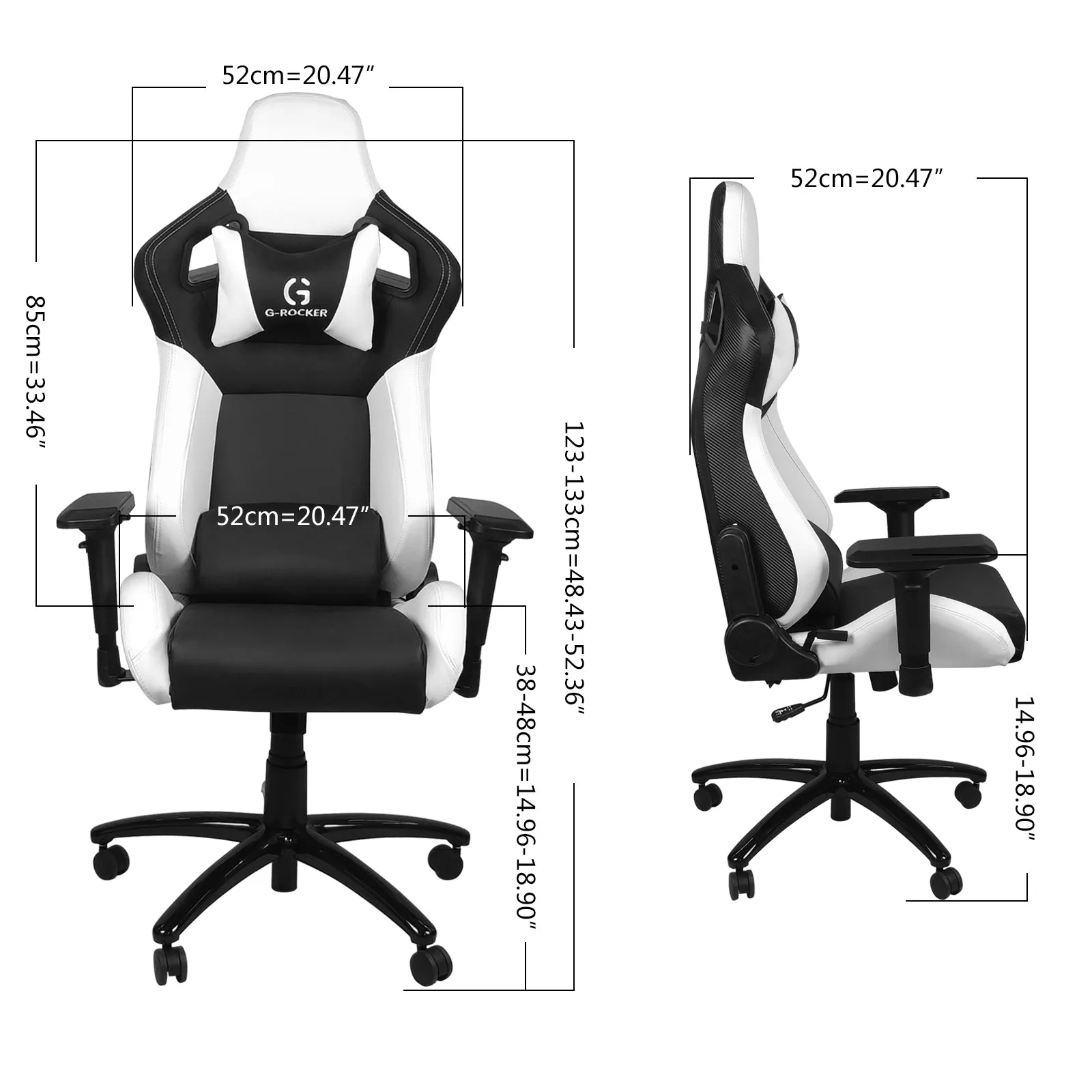 Ergonomic High-Back Swivel Racing Style Office Gamer Desk Computer Gaming Chair