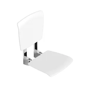 Esense Fixed Seat with a Backrest - White