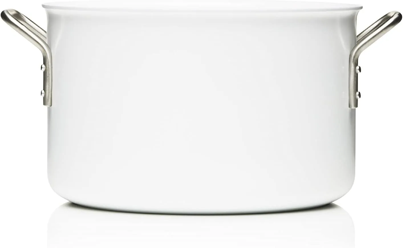 Eva Trio White Casserole, Aluminum with Ceramic Coating, 7.0-Liter, 24cm