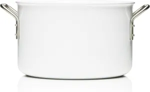 Eva Trio White Casserole, Aluminum with Ceramic Coating, 7.0-Liter, 24cm