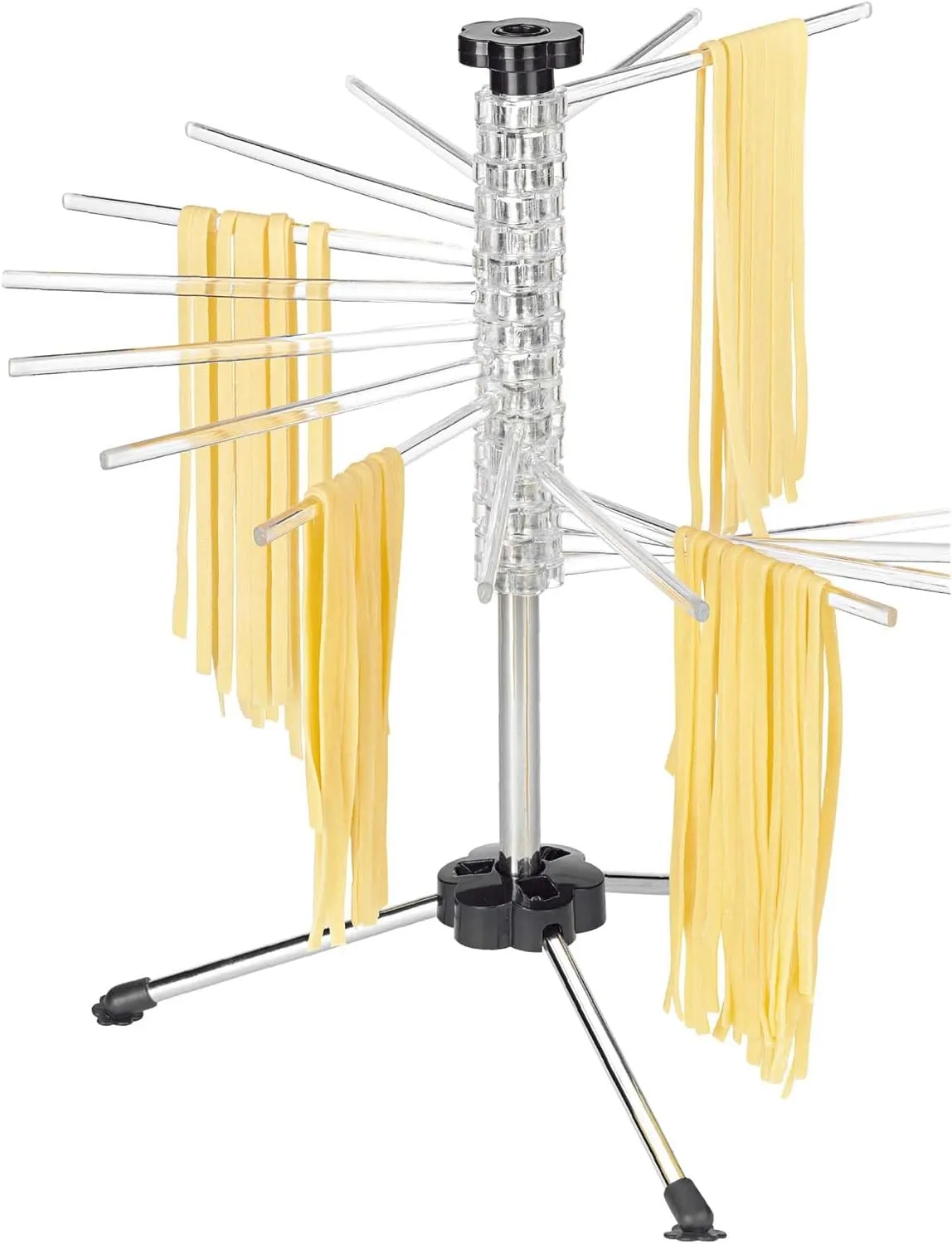 Fantes Collapsible Pasta Drying Rack, Clear, Holds up to 4.5-Pounds, The Italian Market Original since 1906