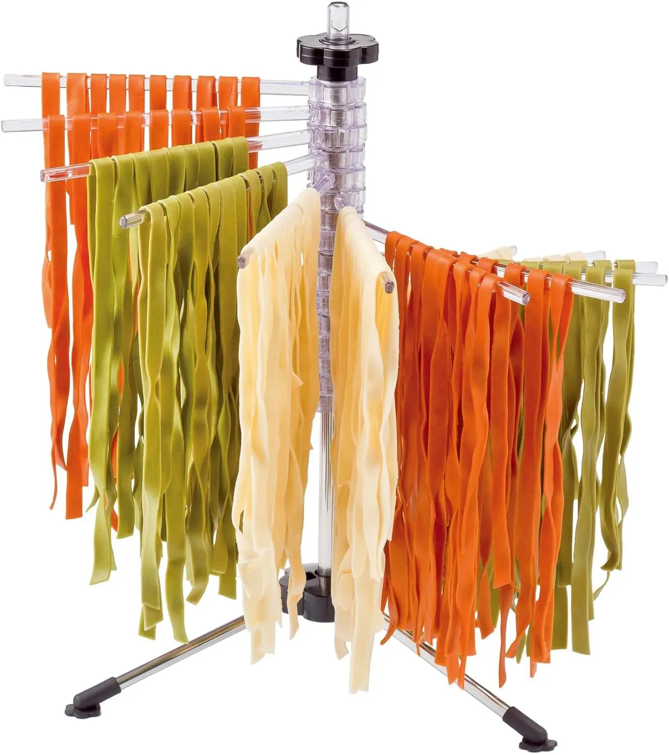 Fantes Collapsible Pasta Drying Rack, Clear, Holds up to 4.5-Pounds, The Italian Market Original since 1906