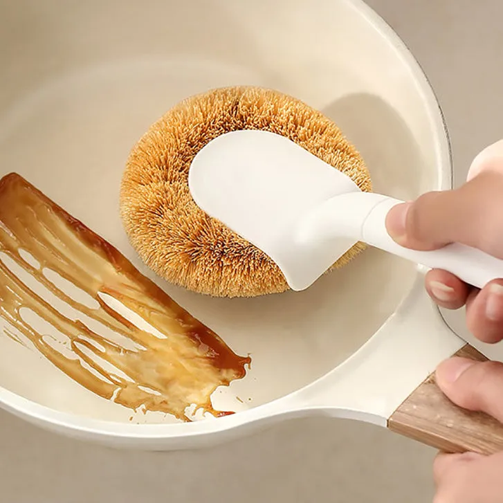 FaSoLa Coconut Fiber Pot Brush - White X3