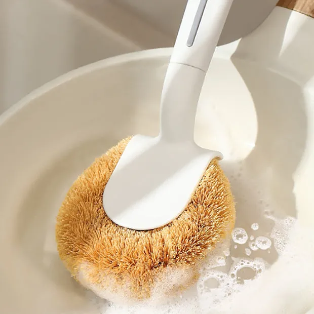 FaSoLa Coconut Fiber Pot Brush - White X3