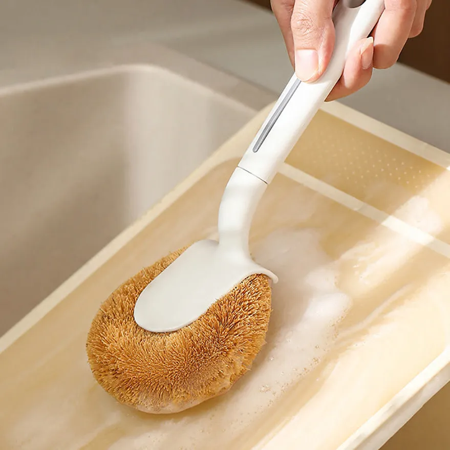 FaSoLa Coconut Fiber Pot Brush - White X3