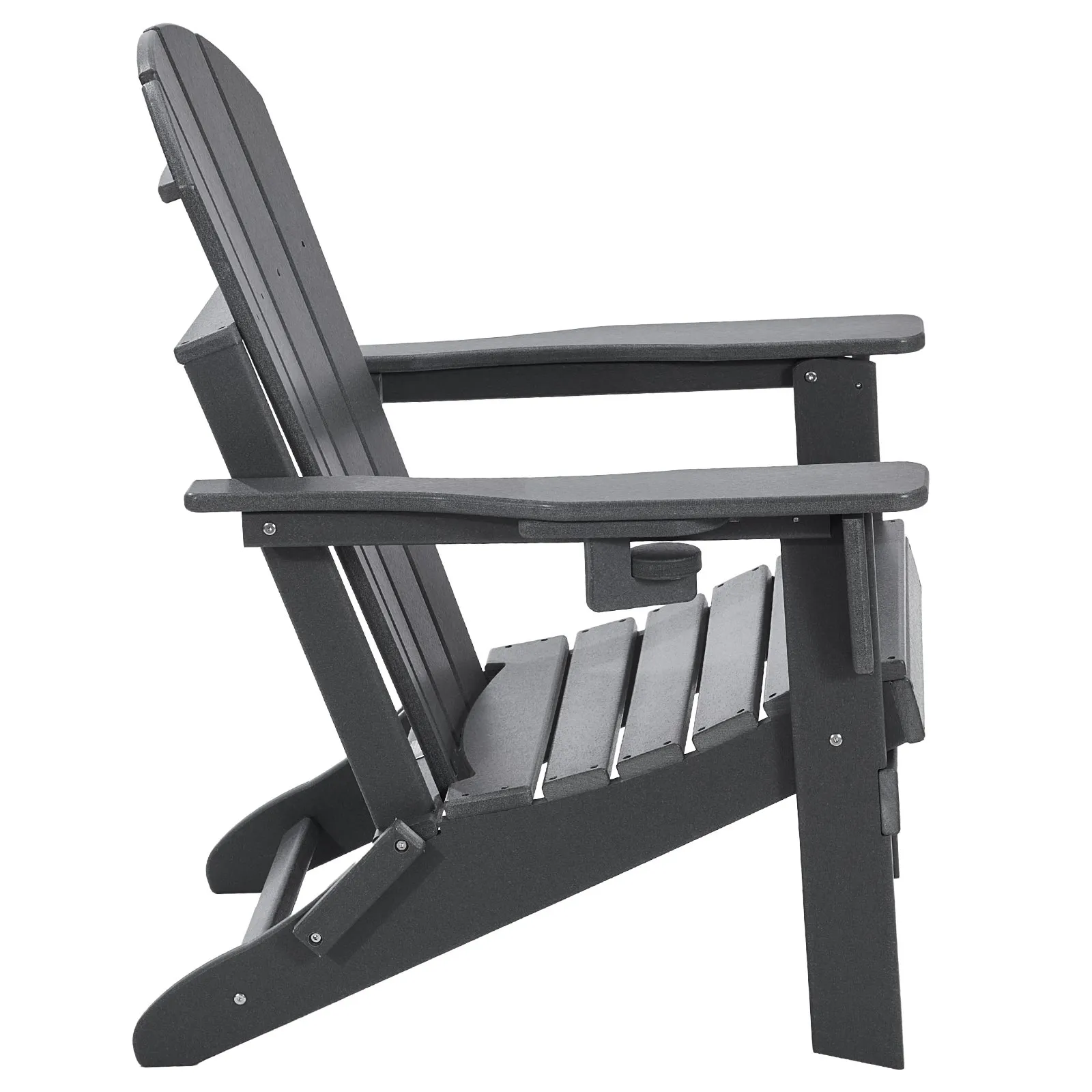 (FINAL PRICES ARE LOWER ON OUR SITE!) VEVOR Adirondack Chair Plastic Set of 2 All-Weather Folding Fire Pit Gray