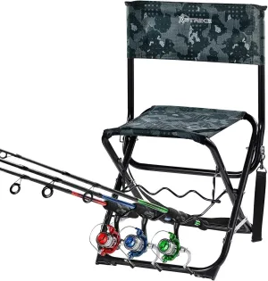 Fishing Chairs with Rod Holder Outdoor Folding Fishing Stool
