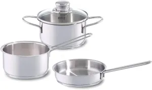 Fissler (Fisler) Kitchen Supplies/Dishes Frying pan Set, Clear