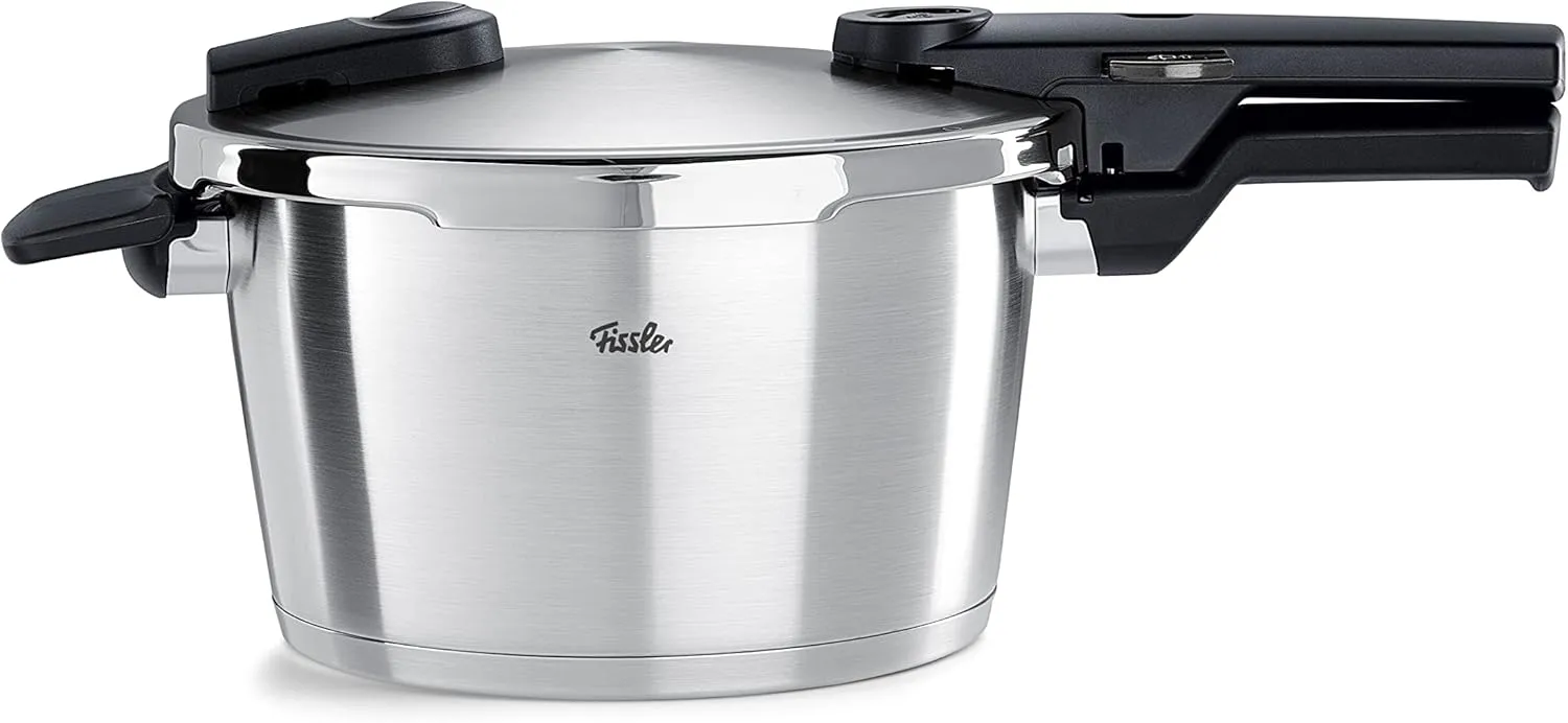 Fissler Vitaquick Premium/Pressure Cooker (4.5 L, Diameter 22 cm) Stainless Steel Pressure Cooker, 2 Cooking Levels, Made in Germany, Induction