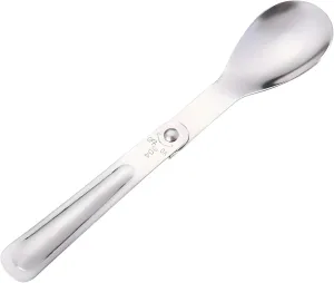 Flatware Silverware Set, 1/4/6/8/10/12pcs 304 Stainless Steel Folding Spoon, 2-Fold Outdoor Portable Spoon for Beaker & Stew Pot, Tableware Cutlery Set(12 Pieces)