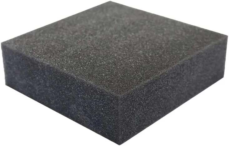 FoamRush 6" x 24" x 24" Charcoal High Density Upholstery Foam Cushion, Upholstery Sheet, Foam Padding, Seat Replacement, Wheelchair Seat & Chair Cushion Replacement, Square, Made in USA