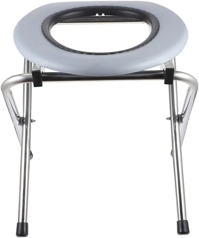 Foldable Bathroom Toilet Chair Portable Stool Potty for The Old Outdoor Camping Hiking Travel