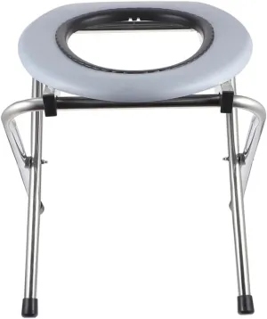 Foldable Bathroom Toilet Chair Portable Stool Potty for The Old Outdoor Camping Hiking Travel