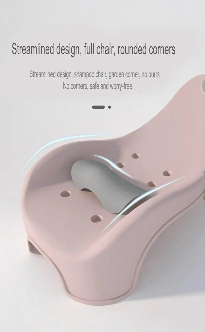 Foldable Ergonomic Head Washing Chair - Kid-Friendly Hair Wash Seat