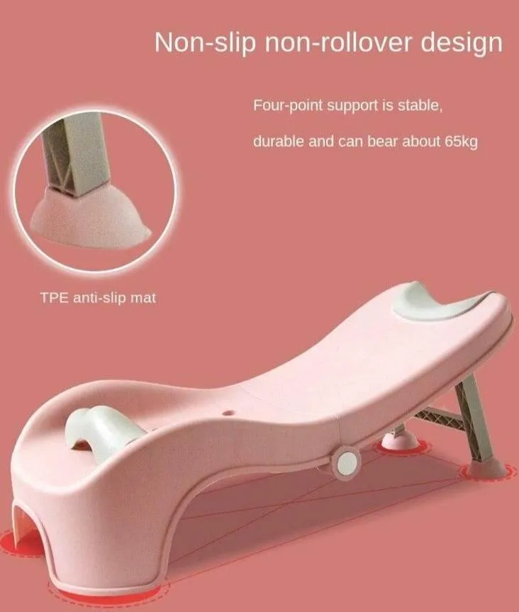 Foldable Ergonomic Head Washing Chair - Kid-Friendly Hair Wash Seat