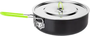 Foldable Multifunctional Non-Stick Pot, Outdoor Portable Camping Pot, Non-Stick Picnic Pot, Camping Pan with Folding Handle, Camp Pot for Outdoor Cooking, Backpacking, Hiking, Picnic and Fishing