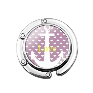 Foldable Nautical Bag Hook Hearts and Love