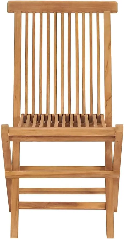 Folding Patio Chairs Set of 3 for Outdoor, Garden & Patio Teak Wood Chairs with Ergonomic Design, Comfortable and Durable Outdoor Furniture for Relaxation