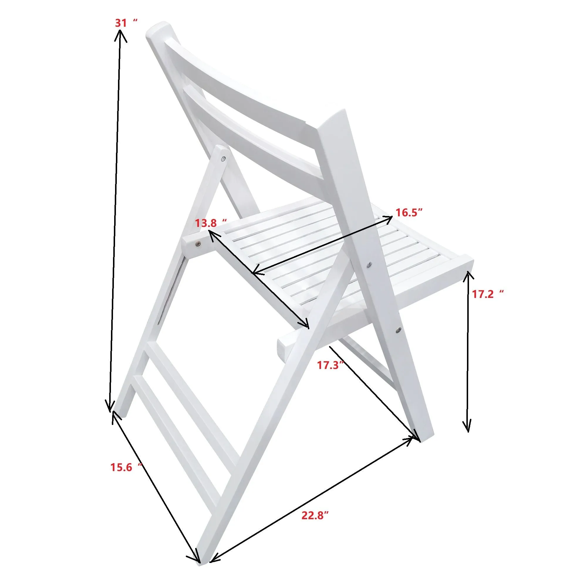 Folding Special Event Chair, Foldable Style (Set of 4)