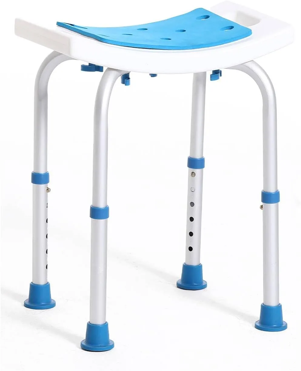 FSA/HSA Eligible Shower Chair for Inside Shower, Shower Stool for Elderly and Disabled, Tool-Free Assembly Shower Seat for Bathtub, Shower Bath Chairs for Seniors/Disabled by DUALECO