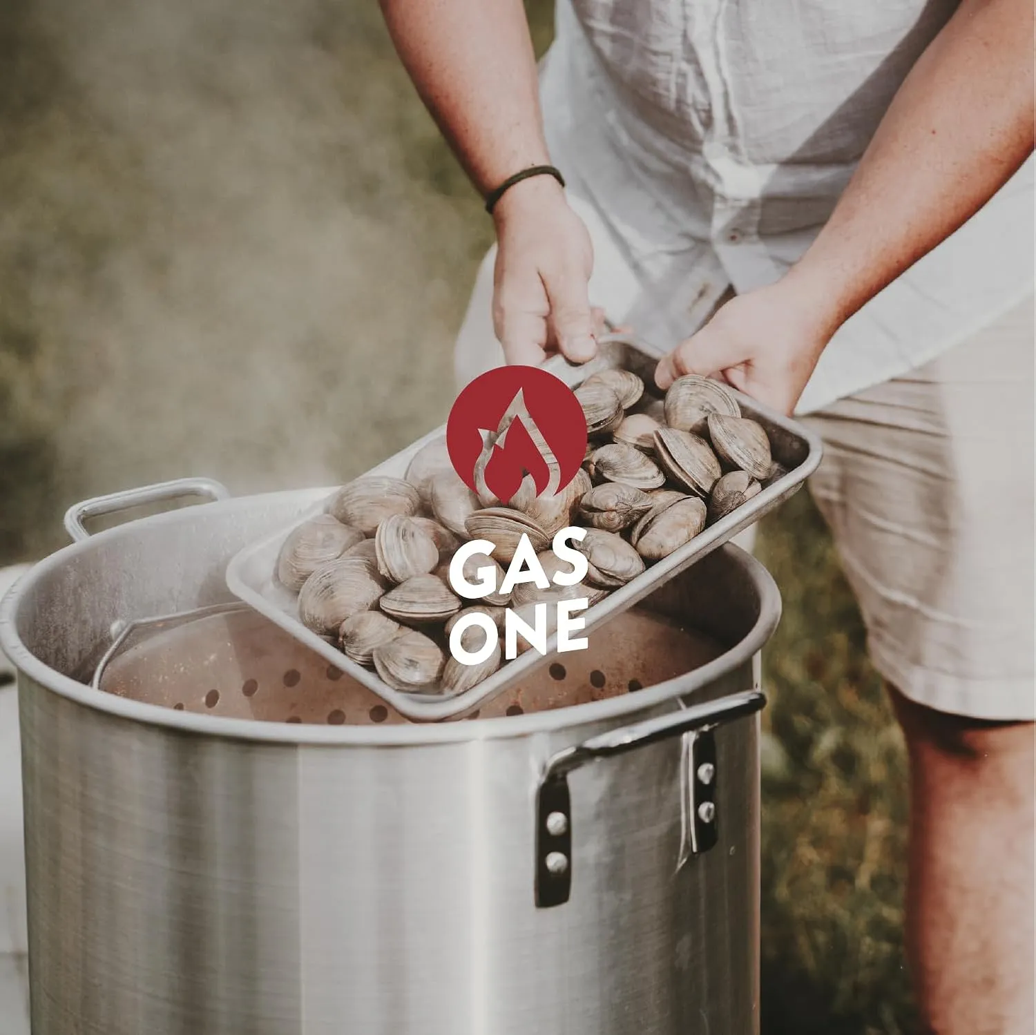 GasOne Seafood Boil Kit with Propane Burner, Propane Regulator, 100Qt Pot with Basket – Heavy Duty Construction Seafood Boil Pot for Outdoor Cooking – Easy to Clean and Durable Crab Boil Pot