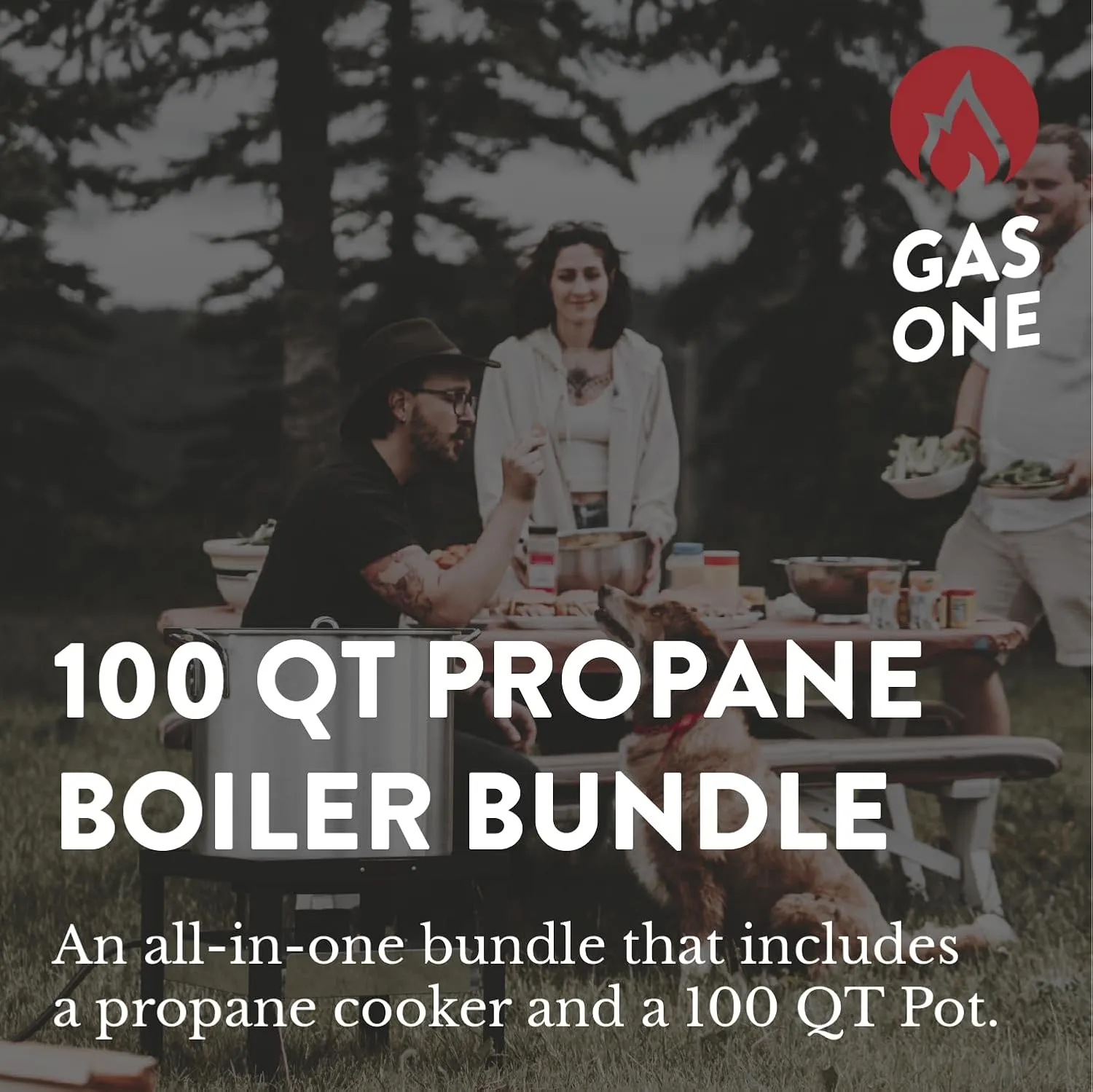 GasOne Seafood Boil Kit with Propane Burner, Propane Regulator, 100Qt Pot with Basket – Heavy Duty Construction Seafood Boil Pot for Outdoor Cooking – Easy to Clean and Durable Crab Boil Pot