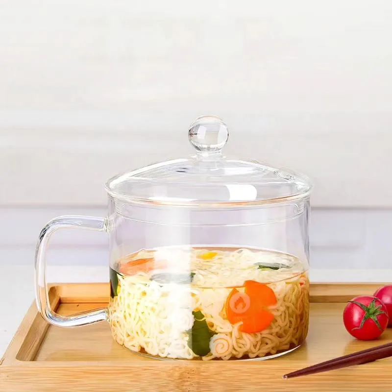 Glass Heat Resistant Cooking Pot