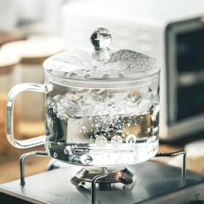 Glass Heat Resistant Cooking Pot