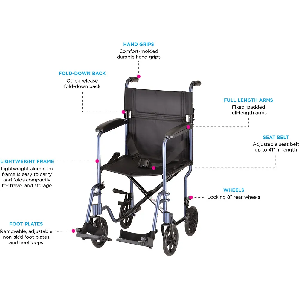 Global reach / Transport Lightweight 17" Chair 19" Energy-saving - 327