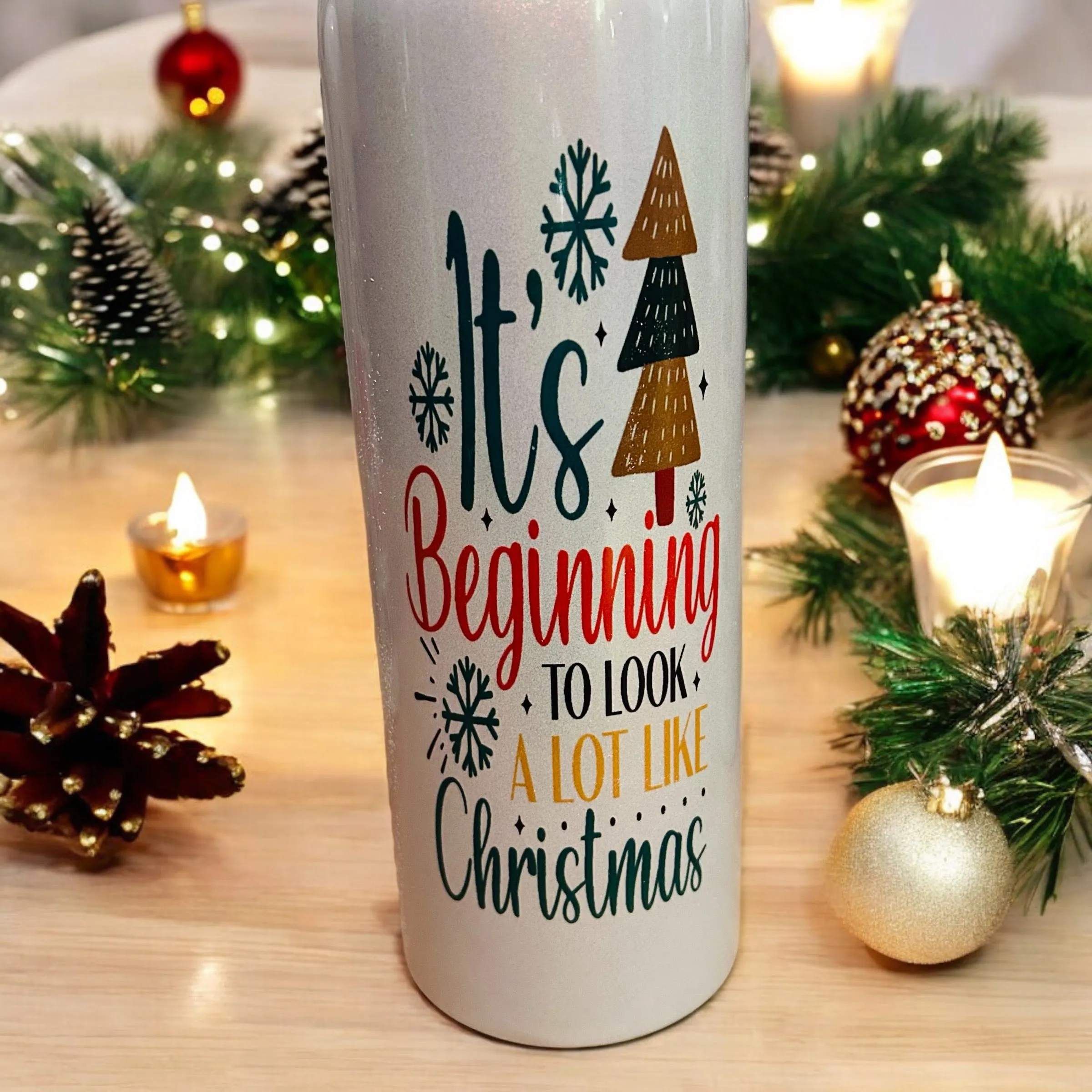 HALF PRICE- Christmas personalised insulated wine set