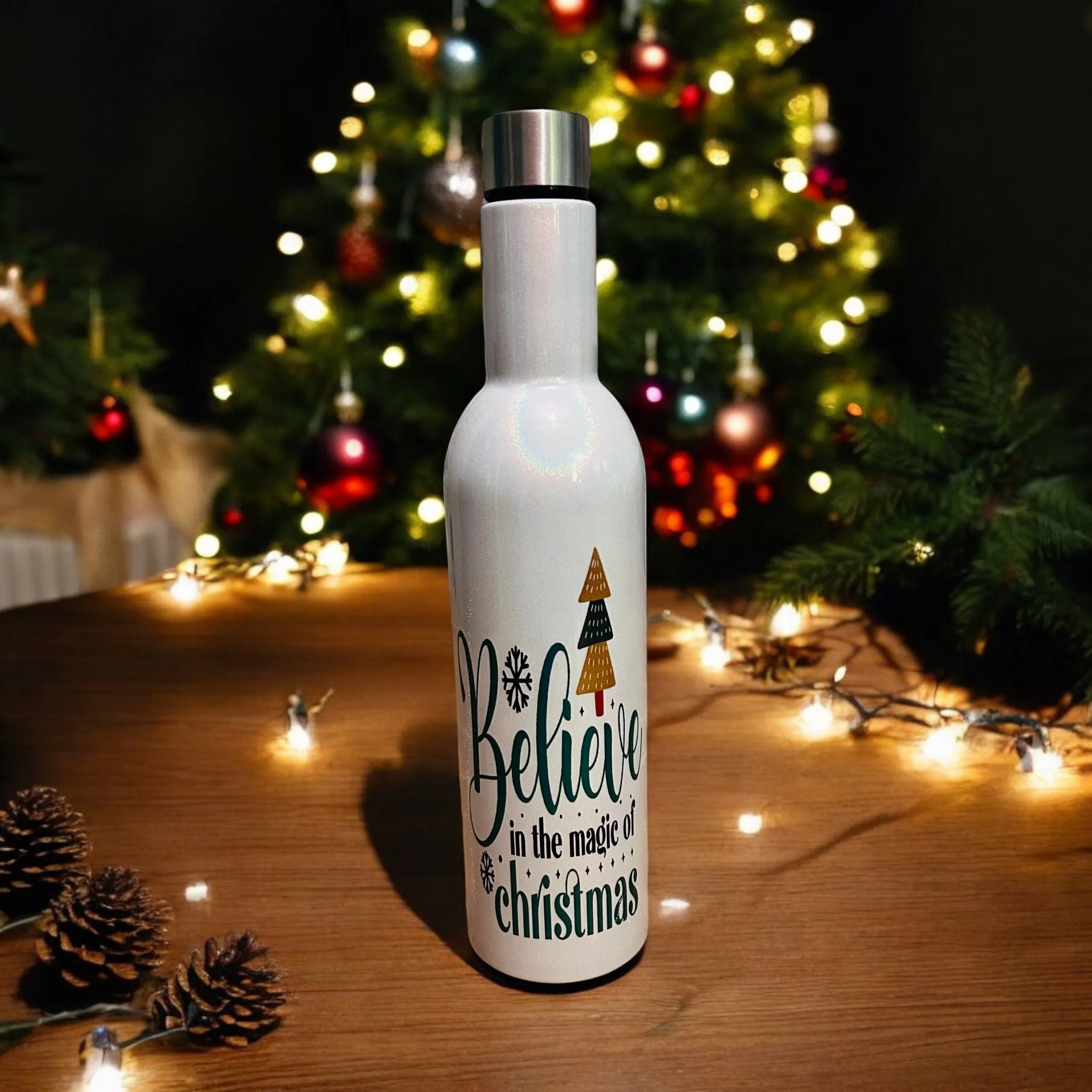 HALF PRICE- Christmas personalised insulated wine set