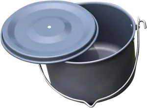 Hanging Camp Cook Pot Aluminum Hard Anodic Non-Stick Lightweight Tripod Pot for Camping Pans Cooking