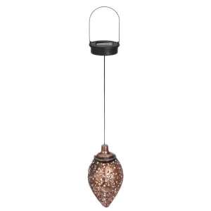 Hanging Solar Lantern for Outdoor Garden Metal Light Lamp