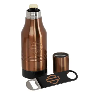 HARLEY-DAVIDSON® OPEN B&S SS BOTTLE COOLER & OPENER SET