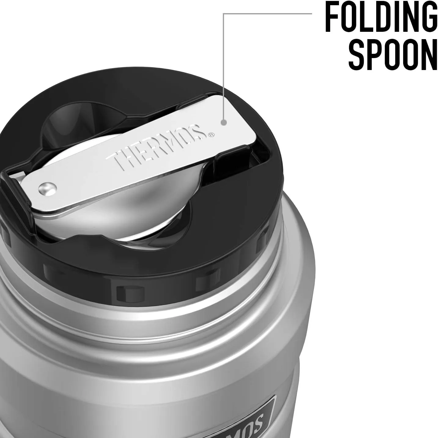Harry Potter Celestial Hogwarts Pattern THERMOS STAINLESS KING Stainless Steel Food Jar with Folding Spoon, Vacuum insulated & Double Wall, 16oz