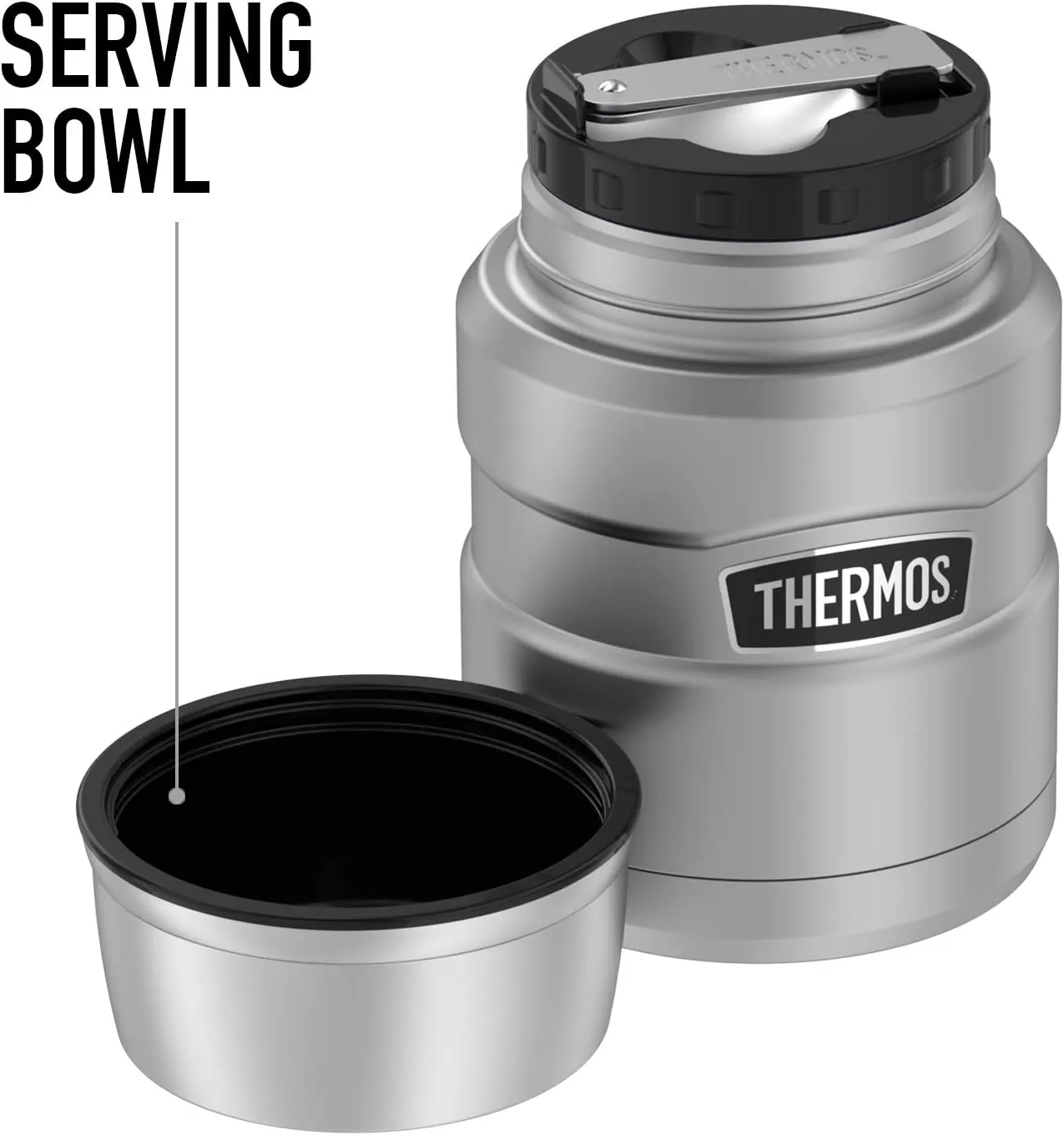 Harry Potter Celestial Hogwarts Pattern THERMOS STAINLESS KING Stainless Steel Food Jar with Folding Spoon, Vacuum insulated & Double Wall, 16oz
