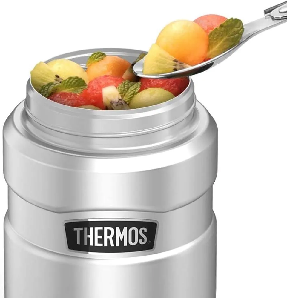Harry Potter Celestial Hogwarts Pattern THERMOS STAINLESS KING Stainless Steel Food Jar with Folding Spoon, Vacuum insulated & Double Wall, 16oz