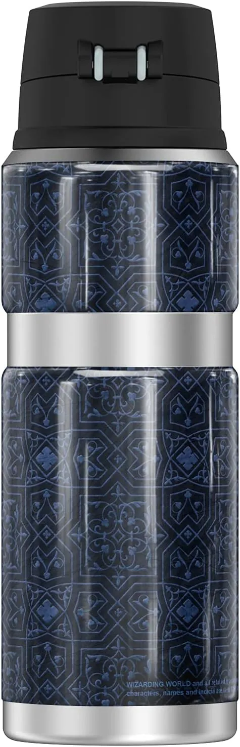Harry Potter Ravenclaw House Crest THERMOS STAINLESS KING Stainless Steel Drink Bottle, Vacuum insulated & Double Wall, 24oz