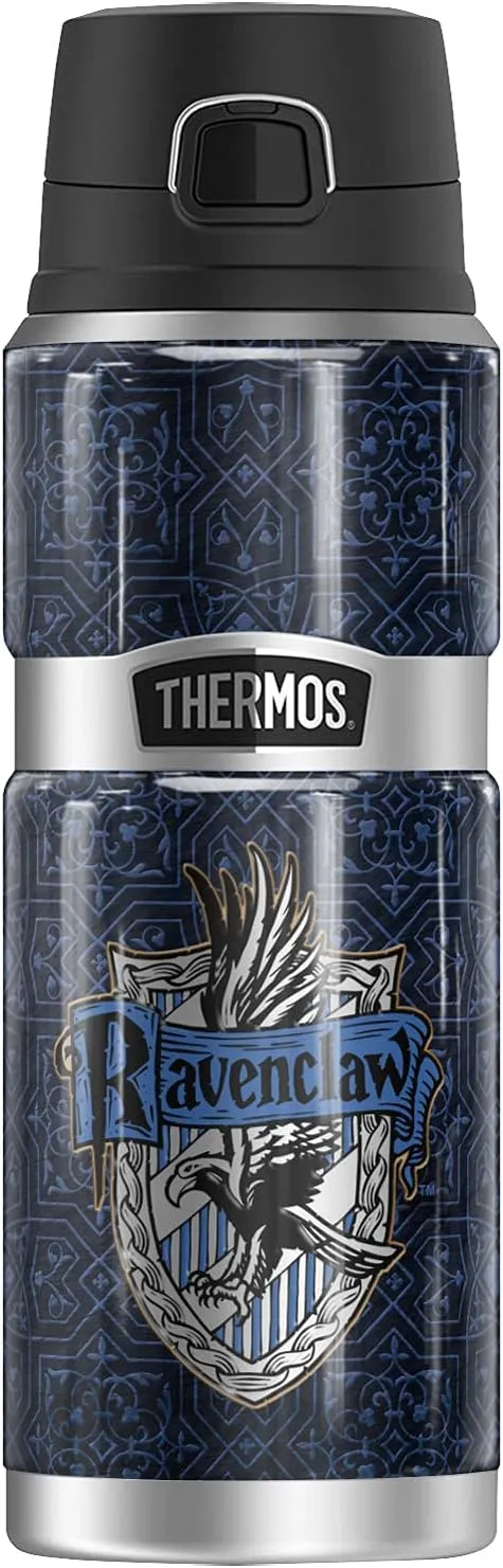 Harry Potter Ravenclaw House Crest THERMOS STAINLESS KING Stainless Steel Drink Bottle, Vacuum insulated & Double Wall, 24oz
