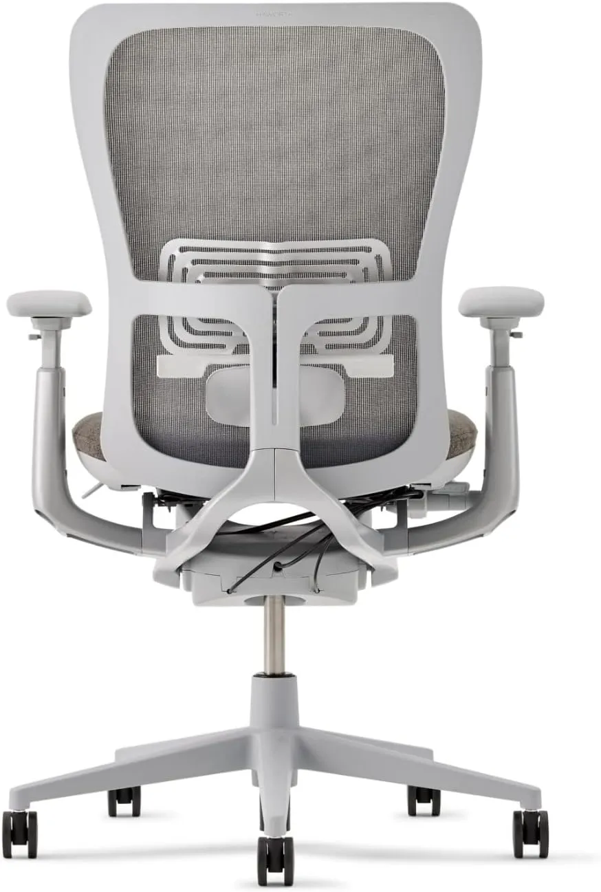 Haworth Zody Standard Posture Mesh Office Chair – Ergonomic Desk Chair with Pneumatic Seat Height Adjustments and Forward Tilt Option - with Lumbar Support (Stone)
