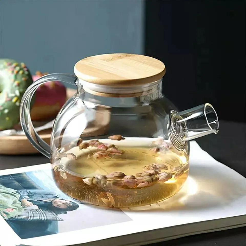 Heat Resistant Borosilicate Tea Pot