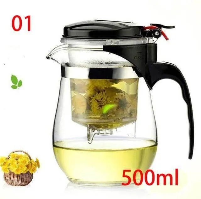 Heat Resistant Glass Teapot - Premium Quality Tea Pot