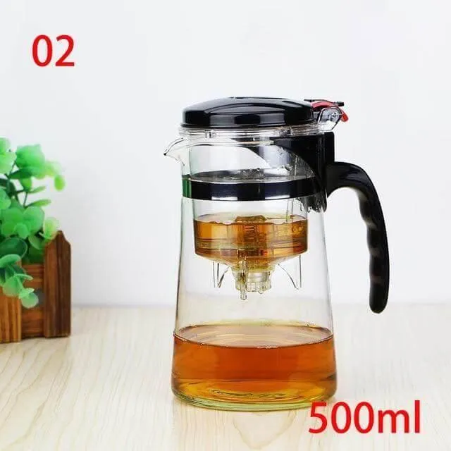 Heat Resistant Glass Teapot - Premium Quality Tea Pot