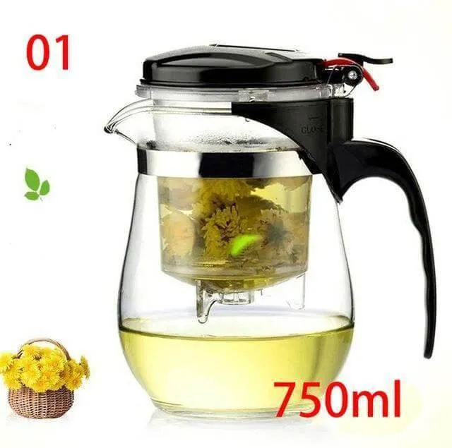 Heat Resistant Glass Teapot - Premium Quality Tea Pot