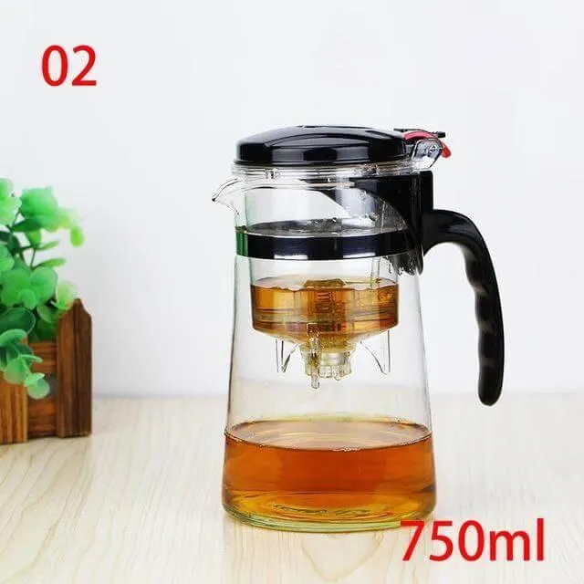 Heat Resistant Glass Teapot - Premium Quality Tea Pot