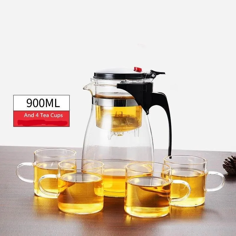 Heat Resistant Glass Teapot - TeaTime Brew Pot