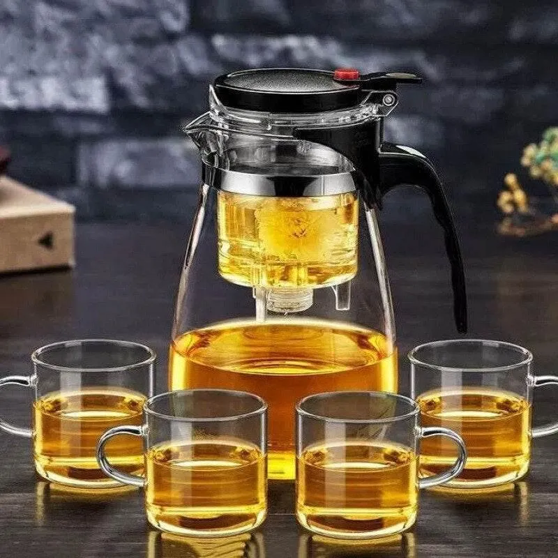 Heat Resistant Glass Teapot - TeaTime Brew Pot