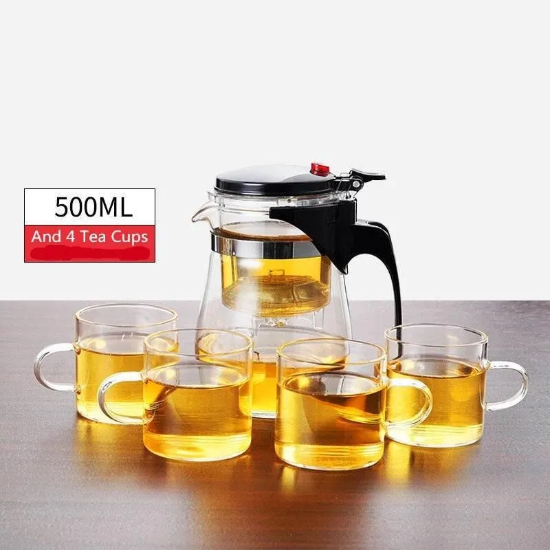 Heat Resistant Glass Teapot - TeaTime Brew Pot